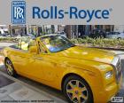 Rolls-Royce Cabrio sarı renkteki bir araba onları lüks en yüksek düzeyini sağlar